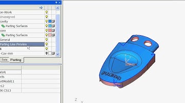 CIMATRON E6 0   005 Step 3c Create Parting line preview