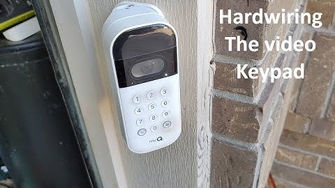 Update: Hardwiring the video garage door keypad