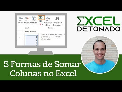 Vídeo: Como Calcular A Soma De Uma Coluna No Excel