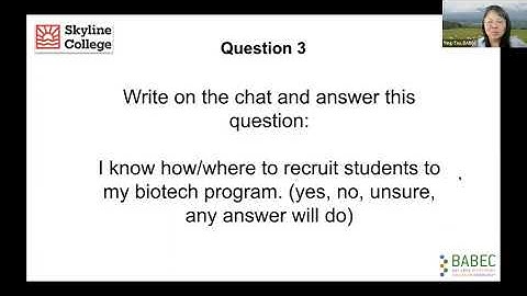 ATE Project Talks: Cell Therapy, Flow Cytometry and High School Work-based Learning