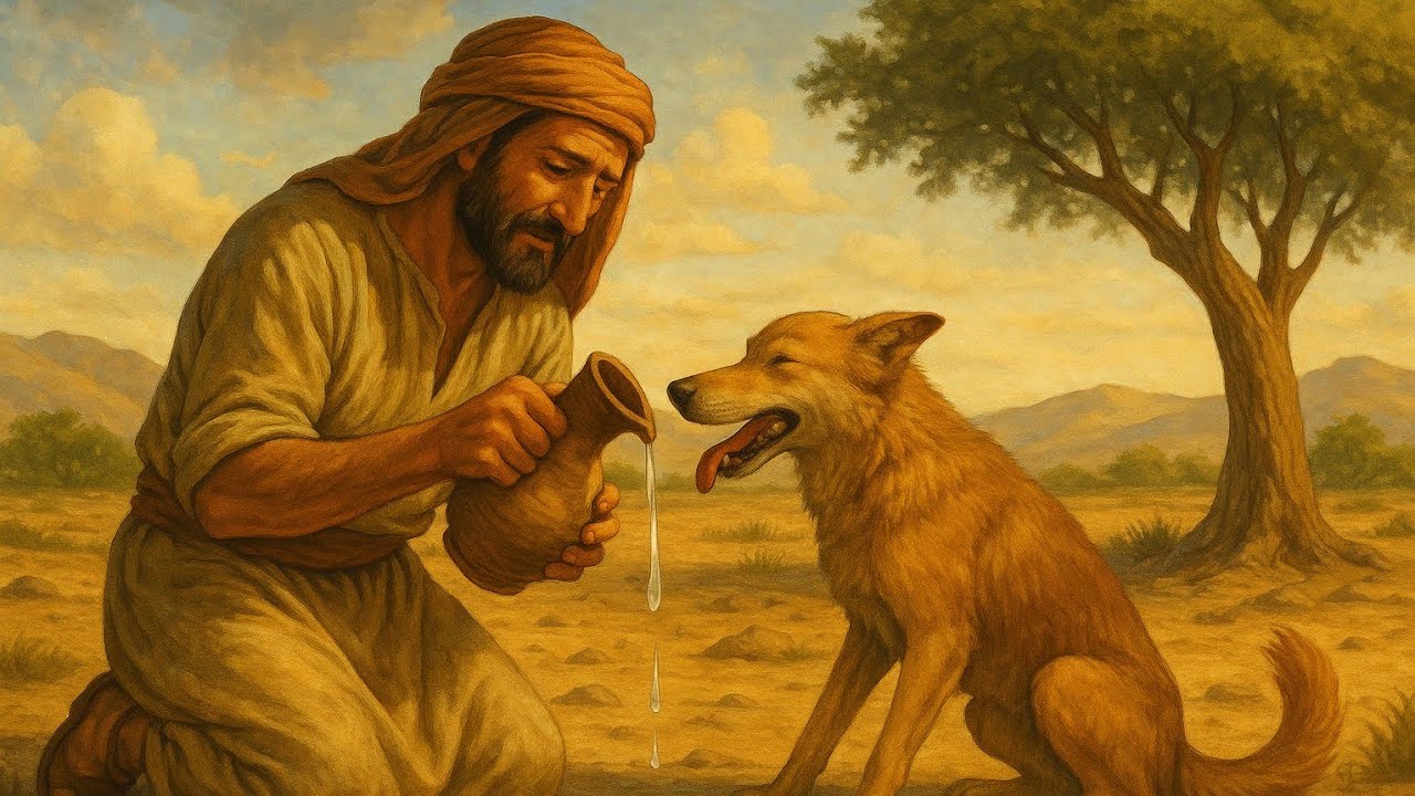قصة الفقير الذي سقى كلبًا عطشانًا فحصل شي غير متوقع