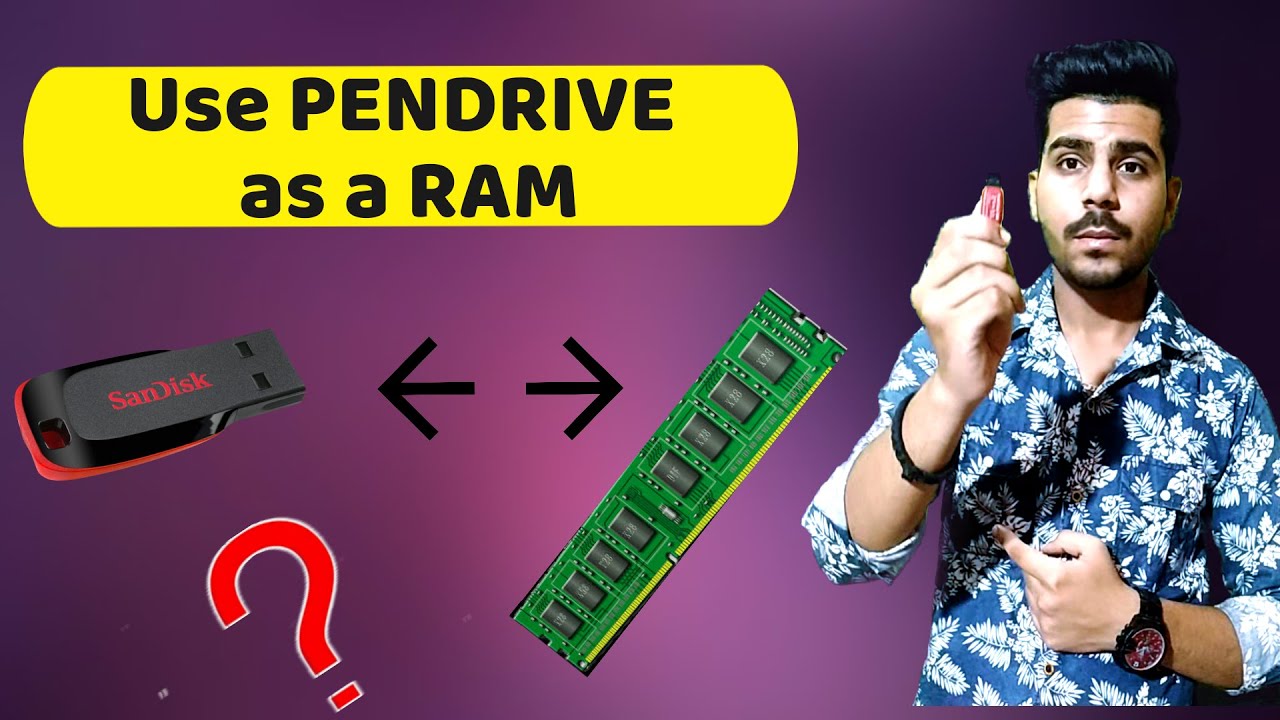 Use Pen drive as a RAM | Ready Boost Technology | In Hindi - YouTube