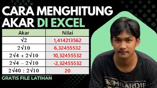 Cara Menghitung Akar di Excel | Rumus SQRT dan Cara Praktis Untuk Pemula