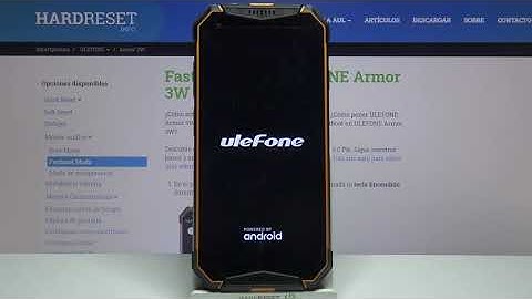 Cómo restablecer configuración en ULEFONE Armor 3W - borrar ajustes