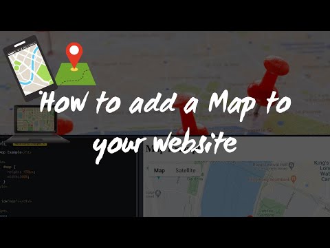 Video: Hur Man Sätter In En Karta På En Webbplats