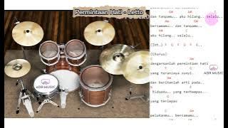 Permintaan Hati || Letto (drums only/ Drum Track) [chord gitar & lirik]