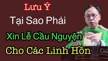 Lưu Ý Tại Sa Phải Xin Lễ Cầu Nguyện Cho Các Linh Hồn - Cha Nguyễn Thế Thủ