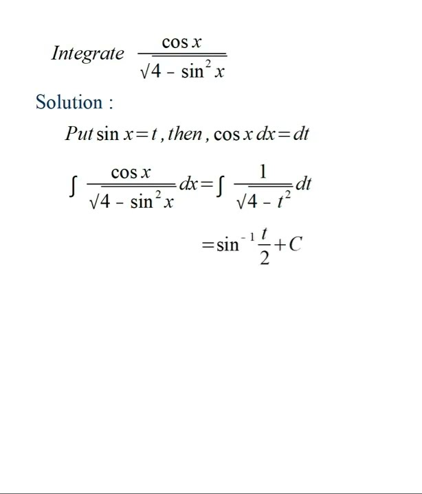 Integrate Cos X 4 Sin 2 X Dx YouTube integrate-cos-x-4-sin-2-x-dx-youtube
