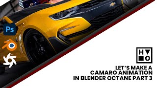 Let's make a Camaro animation in Blender Octane - Blender Octane Live Tutorial - Part 4