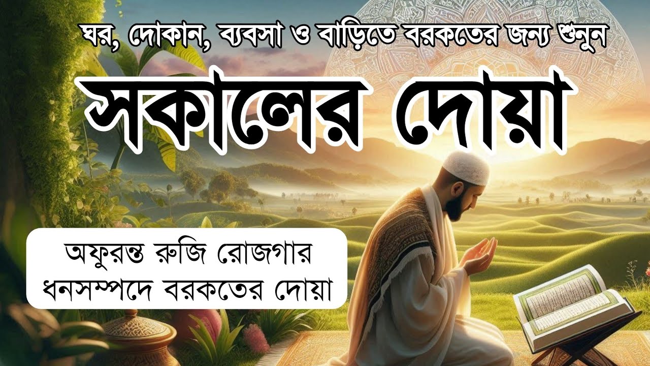 সকালটা শুরু হোক হৃদয় শীতল করা বরকতময় আয়াত দিয়ে। সকালের দোয়া ও জিকির । Morning Dua by Alaa Aqel