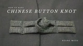 How To Make Chinese Button Knot