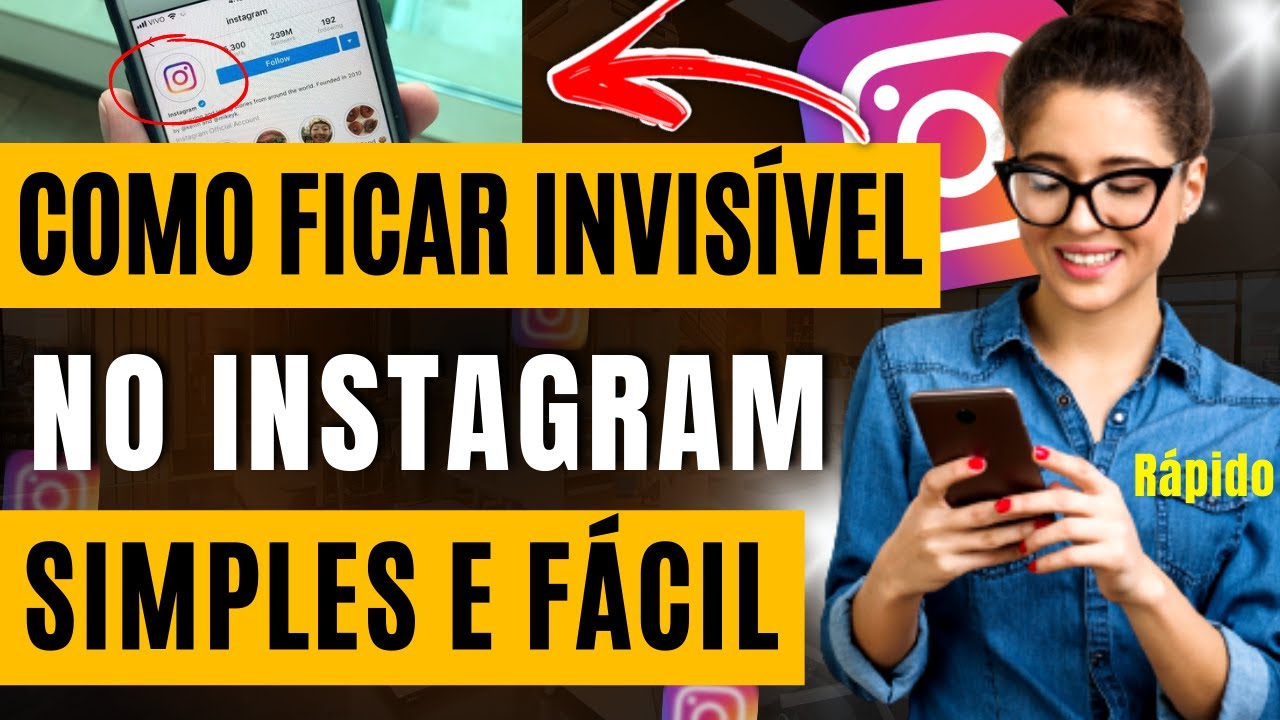 Como Ficar Invisível ou Off-line na Conta do Instagram - YouTube