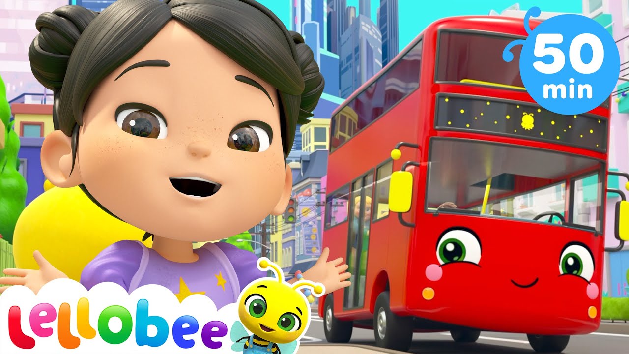 Wheels On The Bus! Lellobee City Farm Sing Along Learn ABC 123