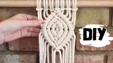 DIY Macrame Tutorial: Intermediate Layered Diamond Design