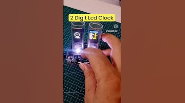 Diy projects : 2 Digit lcd Clock  #diy #gadgets #python #shortvideo #clock