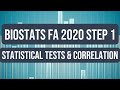 Biostatistics: Statistical Tests and Correlation Coefficient | USMLE Step 1 Crash Course (FA 2020)