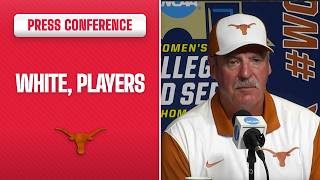 Texas softball meets with the media after advancing to the WCWS by beating Nebraska 3-1