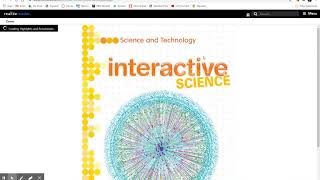 Online Science Textbook: Login and Navigation