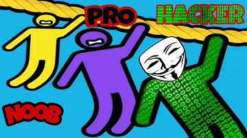 NOOB VS PRO VS HACKER-Rope Rescue
