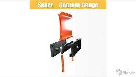Saker Contour Gauge 10 Inch Lock Profile Tool  Adjustable Lock  Precisely Copy Irregular Shape Dupli