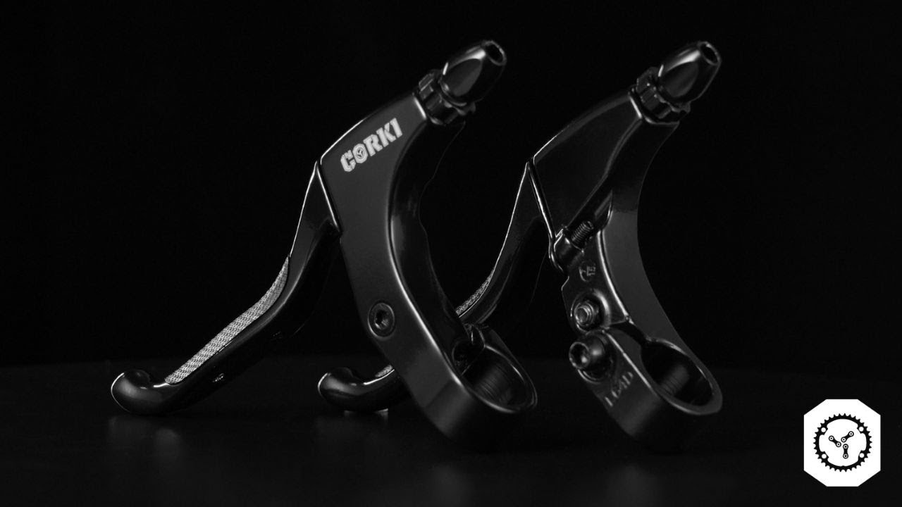 SMPL Road & MTB Pair of Mechanical Brake Levers CLOSEUP Corki