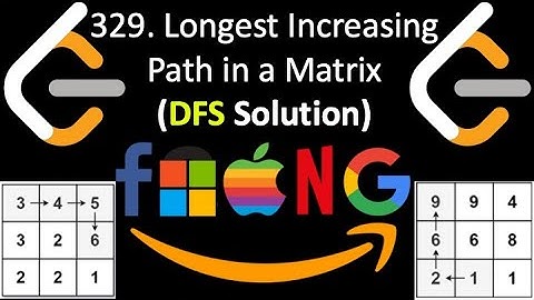 Leetcode 329. Longest Increasing Path in a Matrix | DFS Solution