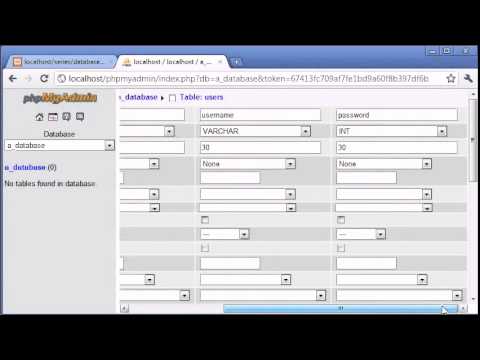 Beginner PHP Tutorial   111   phpMyAdmin Part 2 flv