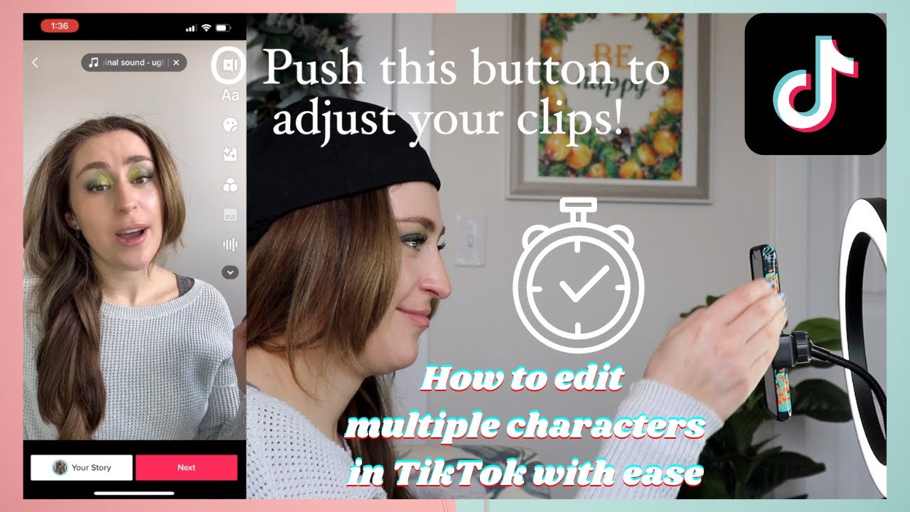 How To Edit Multiple Character Scenes in TikTok Using the Timer ...