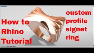 CREATE A CUSTOM TOP PROFILE SIGNET RING IN RHINO |  RHINO TUTORIAL | RHINO BASICS AND TIPS |