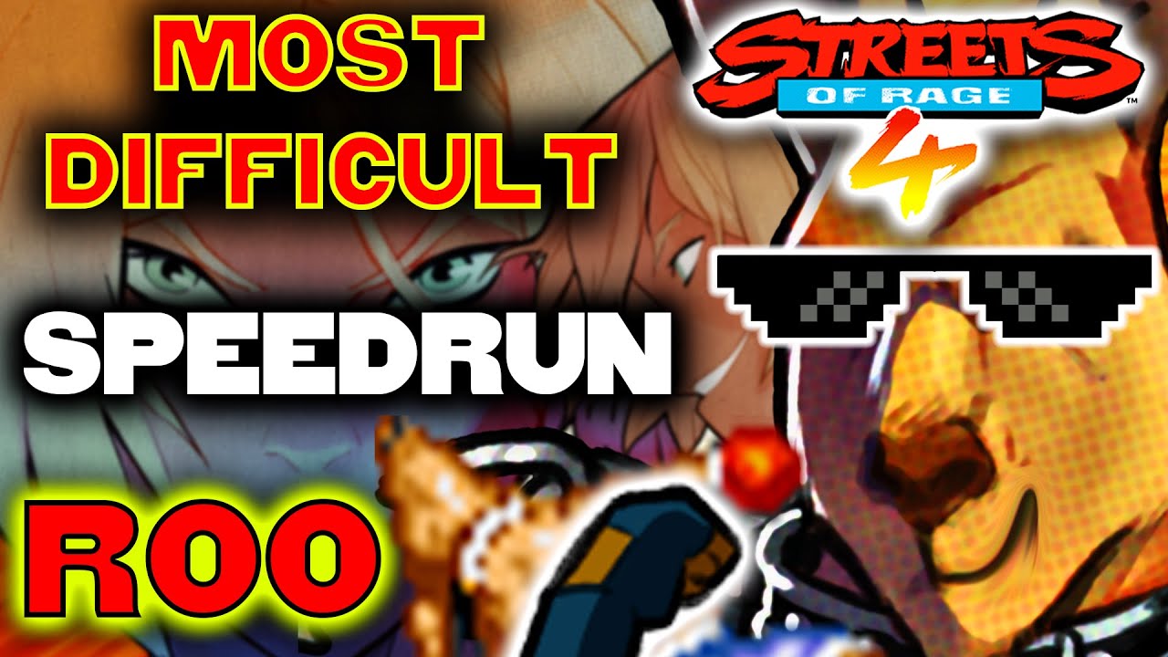 THIS RUN IS BRUTAL ! Streets Of Rage 4 Roo Mania+ Speedrun