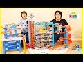 Ryan's Biggest Hot Wheels Collection Playset and Super Ultimate Garage Cars!!!