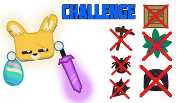 Easter Challenge CRAFTING Amethyst Sword By Only Using Eggs And Surviving On It In Starve.io!