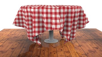 How to model a table cloth using nCloth
