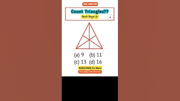 Count triangle ।। Logical reasoning।। Ssc Gd#reasoning #shorts