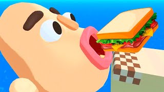 Sandwich Runner - Gameplay Walkthrough - All Levels (IOS, Android)