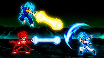 Xeno Vegito SSJ4 OP & Vegito SSB V3 OP VS Gogeta OP (all form) in Jump Force Mugen🤩