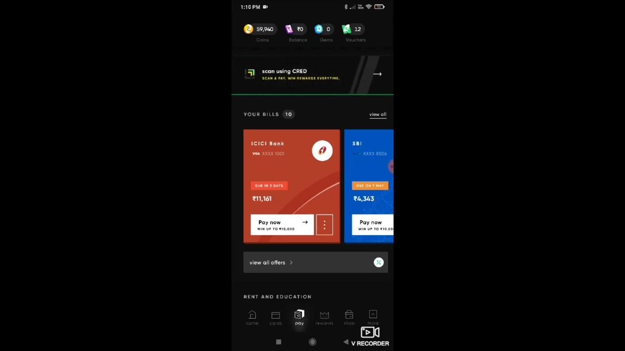 how-to-pay-credit-card-bill-through-cred-app-cred