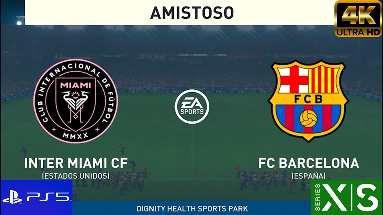 INTER MIAMI VS BARCELONA MESSI VS LEWANDOWSKI [FIFA 23] YouTube