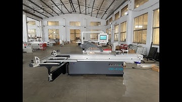 CNC sliding table panel saw wooden cutting machine