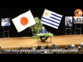 Former Uruguay President Jose Mujica speaks at Tokyo University of Foreign Studies