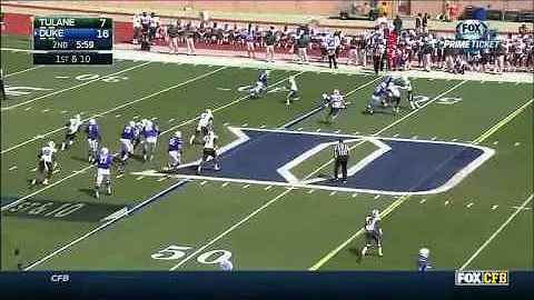 Anthony Boone - Duke Football - QB - 2014 Tulane G...