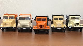 Коллекция масштабных моделей грузовиков КрАЗ, МАЗ, MAGIRUS, TATRA.