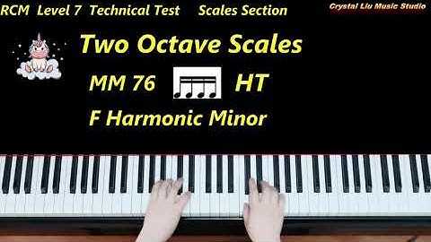 RCM Level 7 Piano Exam, Technical Test, Scales Section, Piano Tutorial
