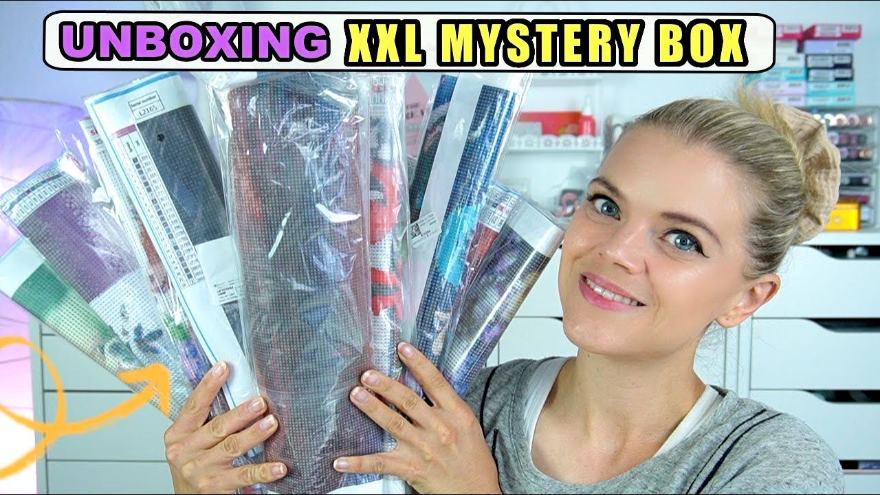 XXL MYSTERY BOX UNBOXING TEIL 1 | DIAMOND PAINTING HAUL | ONEDAYSAVING