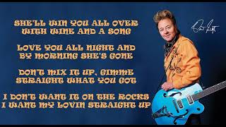 STRAIGHT UP  BRIAN SETZER  KARAOKE