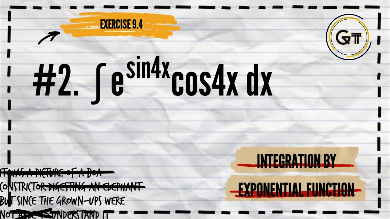 Integration By Exponential Functions Problem 2 E sin4x Cos4x Dx integration-by-exponential-functions-problem-2-e-sin4x-cos4x-dx