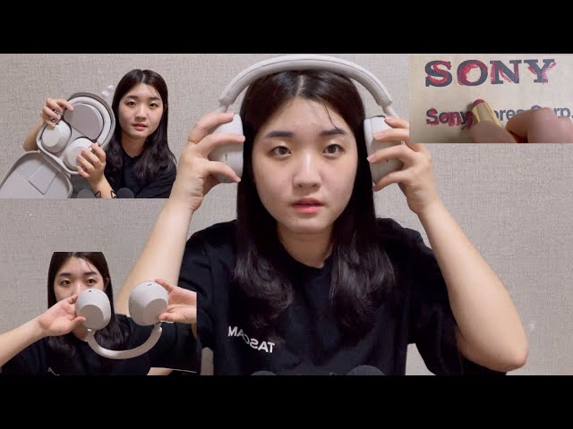 ASMR Unboxing Sony WH-1000XM5 Headphones 🎧️ ( Tapping, Scratching, Tracing TRIGGERS )