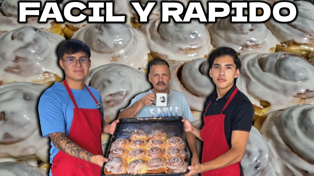 La MEJOR receta para PRINCIPIANTES “ROLES GLASEADOS“