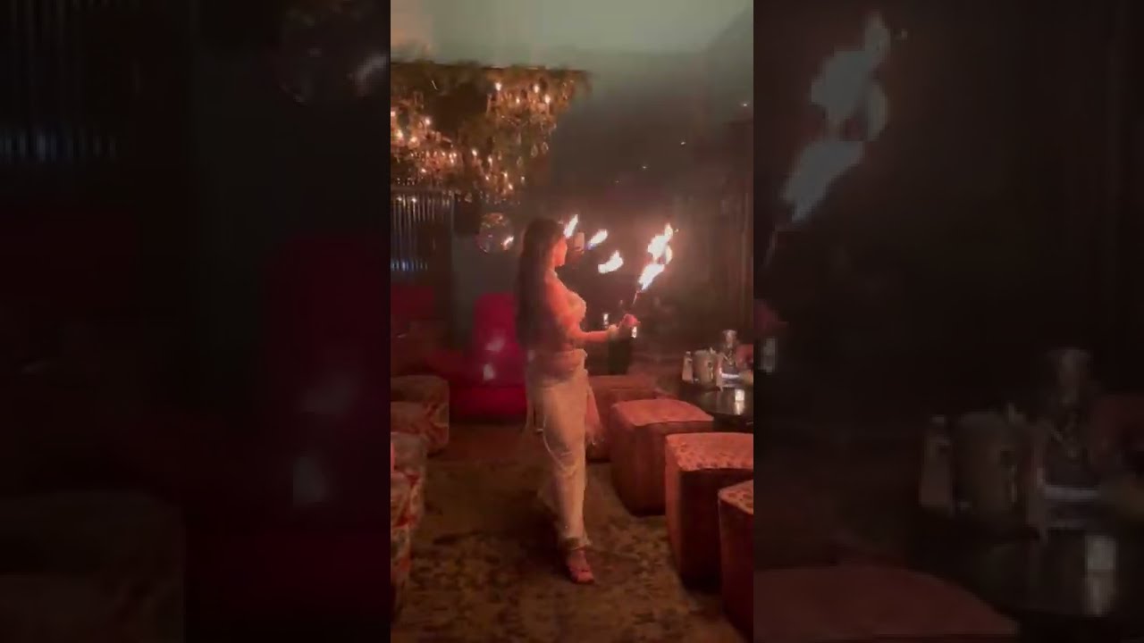 Fire dance at Cbar and Lounge NYC #cbarlounge #queens #nyc