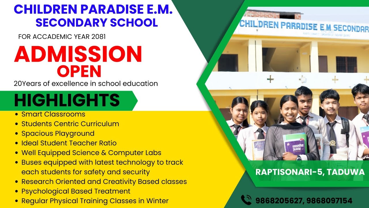 CHILDREN PARADISE E M SECONDARY SCHOOL 4K